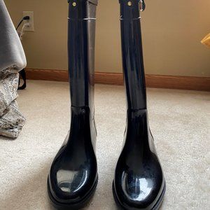 Ralph Lauren Rossalyn II Black Rain Boots
